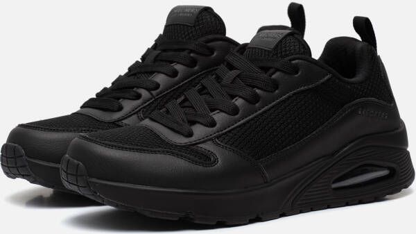 Skechers Uno Fastime Heren Sneakers Schoenen Zwart 237016-BBK - Foto 4