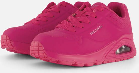 Skechers Uno Gen1 Neon Glow Meisjes Sneakers Roze