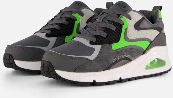 Skechers Uno sneakers grijs Jongens Imitatieleer Meerkleurig 36 - Foto 8