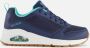 Skechers Uno Inside Matters dames sneakers blauw Extra comfort Memory Foam - Thumbnail 2