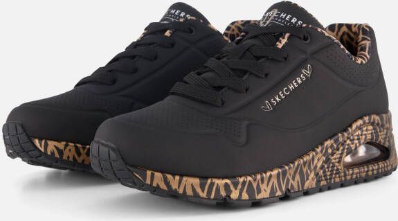 Skechers Uno JGoldcrown Love Sneakers zwart Dames