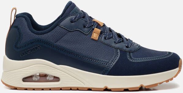 Skechers Uno Layover Sneakers blauw Textiel