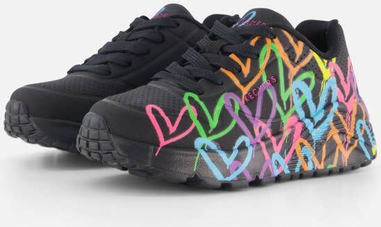 Skechers Uno Lite Sneakers zwart Synthetisch