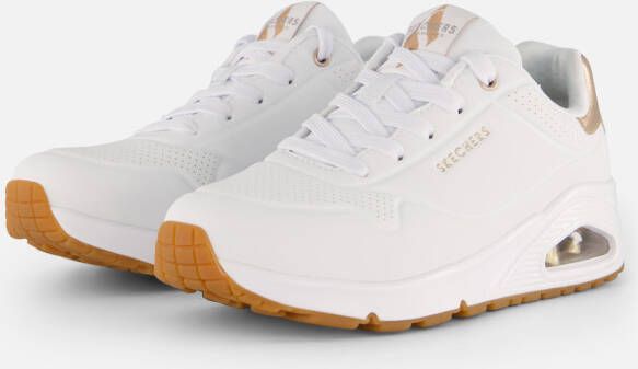 Skechers Sneakers Uno vrijetijdsschoen lage schoen veterschoen met metallic-inzet