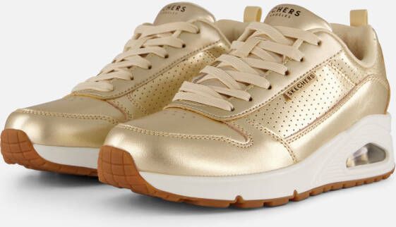 Skechers Sneakers Uno Metallixs Wedge sneakers plateausneakers veterschoenen met Skech-Air