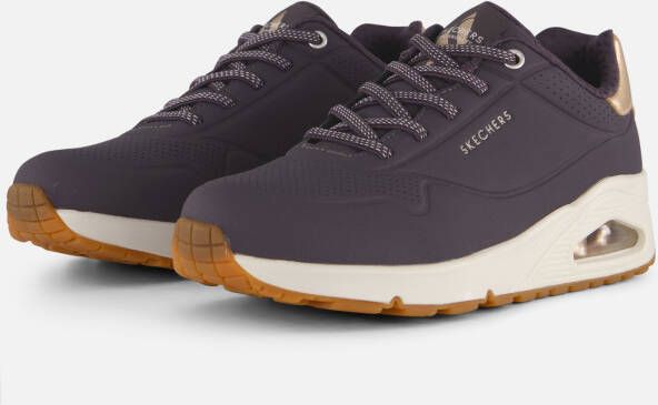 Skechers Sneaker 155196 DKPR UNO-SHIMMER AWAY Donkerpaars