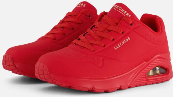 Skechers Sneakers UNO-STAND ON AIR in monochrome look vrijetijdsschoen lage schoen veterschoen