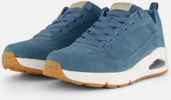 Skechers Uno Stand On Air sneakers blauw Suede Heren