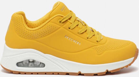 Skechers Uno Stand On Air sneakers geel Textiel Dames