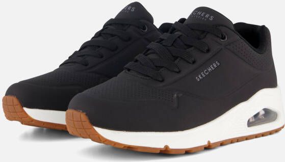 Skechers Skecher Street UNO STAND ON AIR Sneakers WIDE FIT Dames Zwart