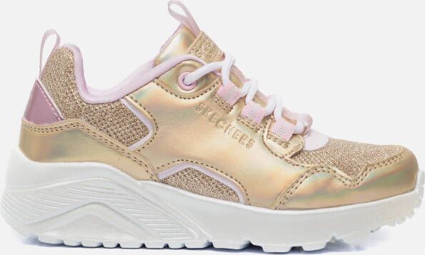 Skechers Uno Lite Metallic Pops Meisjes Sneakers Gold