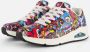 Skechers Sneakers UNO COLOR DOODLE Wedge sneaker veterschoen retro sneaker met unieke print - Thumbnail 1