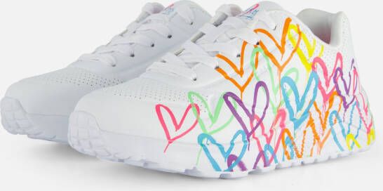 Skechers Uno Lite Spread The Love Meisjes Sneakers Wit Mutlicolour
