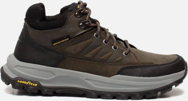 Skechers Goodyear Zeller veterschoenen grijs Leer