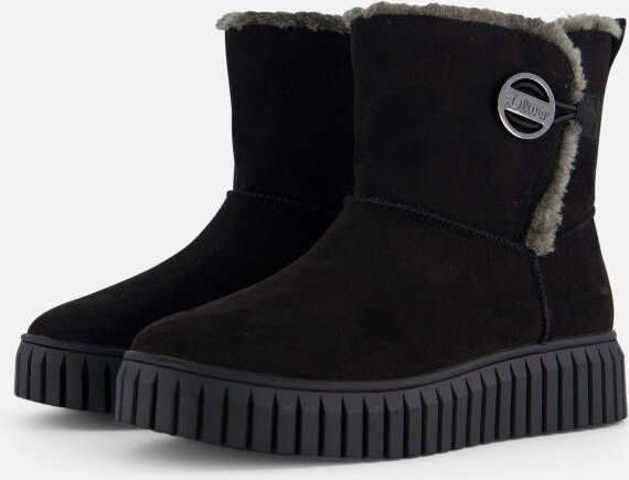 S.Oliver Zwarte Casual Gesloten Booties Vrouwen Black Dames