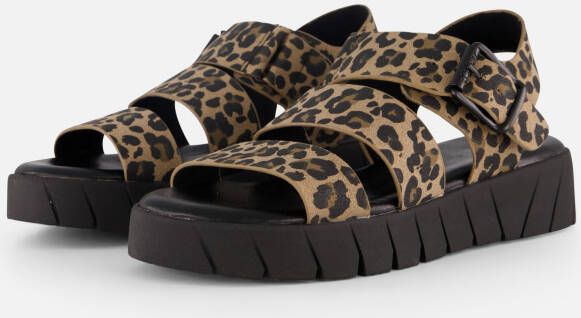 S.Oliver Leopard Sandalen beige Synthetisch