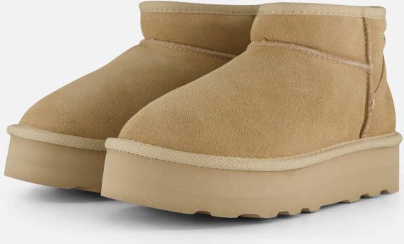 S.Oliver Plateau Gevoerde boots beige Suede Dames