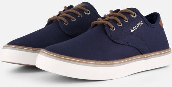 S.Oliver S. Oliver Sneakers blauw Suede