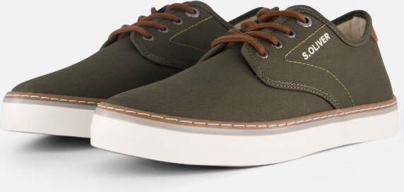S.Oliver S. Oliver Sneakers groen Suede