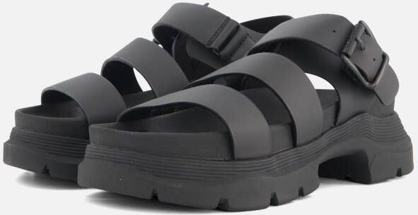 S.Oliver Sandalen zwart Synthetisch