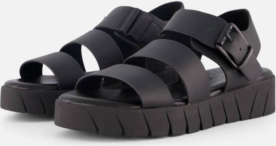 s.Oliver Sandalen zwart Synthetisch