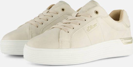 S.Oliver Sneakers beige Synthetisch