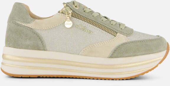 S.Oliver Sneakers groen Synthetisch