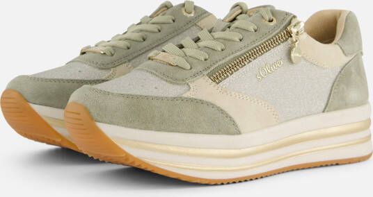 S.Oliver Instappers beige Textiel Dames