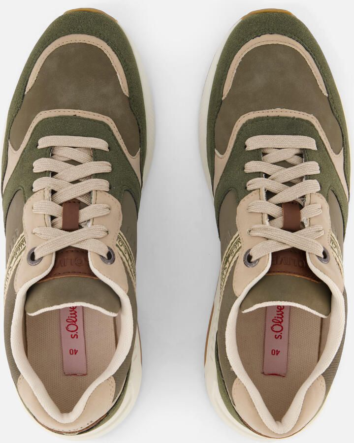 S.Oliver S. Oliver Sneakers groen Suede - Foto 3