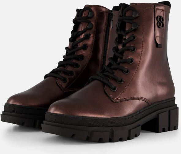 S.Oliver Vegan veterboots bruin Synthetisch