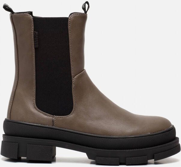 Supercracks Chelsea boots taupe Synthetisch