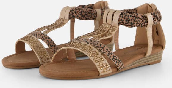 Lascana Sandalen Zomerschoen Sandalette zomerschoen met versiering en kleine sleehak VEGAN