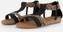 Supercracks Sandalen zwart Textiel - Thumbnail 1
