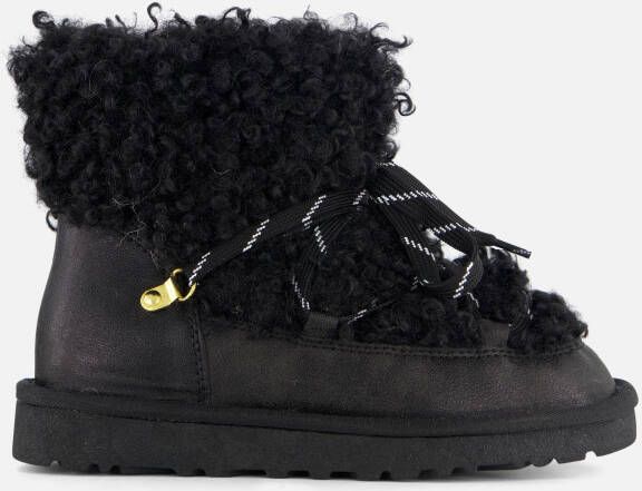 Supercracks Snowboots zwart Textiel
