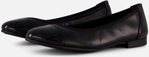 Tamaris Ballerina's blockhak business schoen instapschoen met elastische afwerking