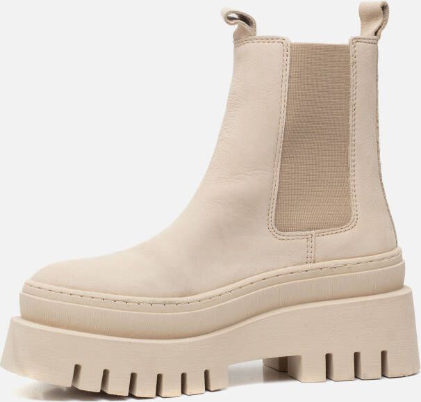 tamaris Chelsea boots beige Imitatieleer