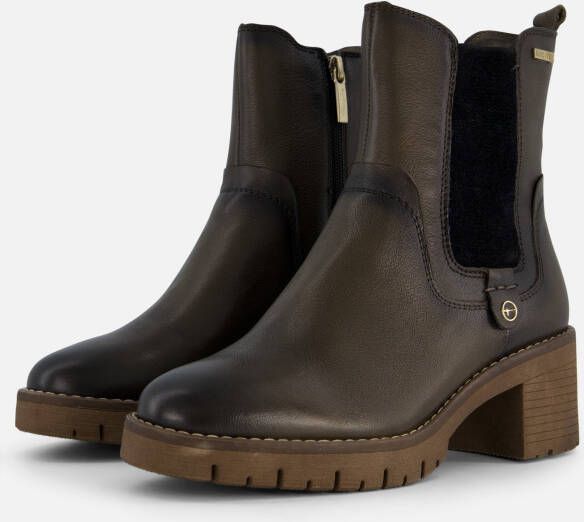 tamaris Chelsea boots groen Leer