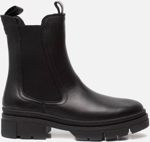 Tamaris Zwarte gesloten booties voor dames Black Dames