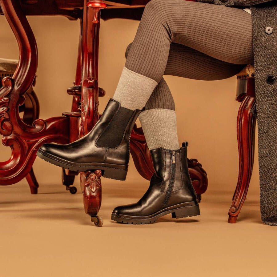 tamaris Chelsea boots zwart Synthetisch