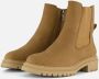 Tamaris Chelsea-boots blokhak combat boots enkellaars met stretch-inzet - Thumbnail 11