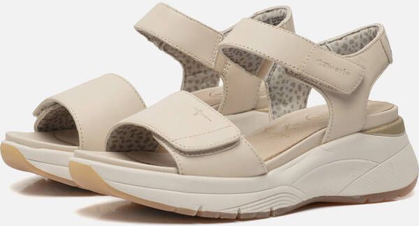 tamaris Comfort Sandalen beige Leer