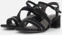 Tamaris Comfort Sandalen met hak zwart Imitatielee Dames - Thumbnail 2