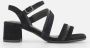 Tamaris Comfort Sandalen met hak zwart Imitatielee Dames - Thumbnail 2