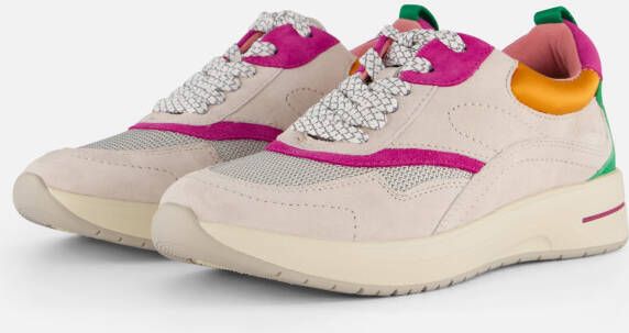 tamaris Comfort Sneakers wit Leer