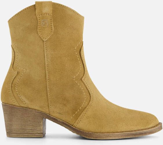 Tamaris Camel Suède Westernlaarzen Brown Dames