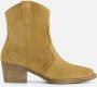 Tamaris Camel Suède Westernlaarzen Brown Dames - Thumbnail 1