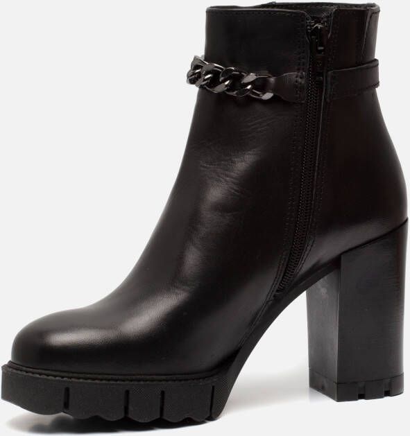 Tamaris Zwarte gesloten booties voor dames Black Dames