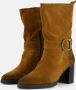 Tamaris Stijlvolle leren enkellaars met westernlook Zwart Dames - Thumbnail 2