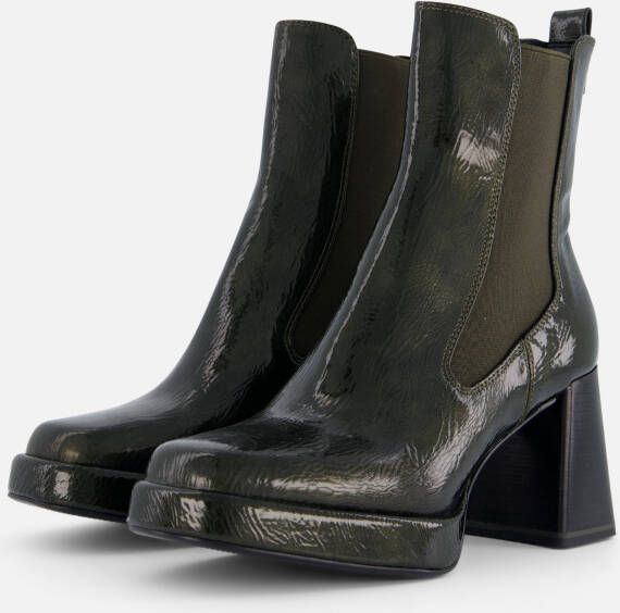 Tamaris Enkellaarsjes groen Imitatieleer Dames