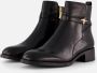 Tamaris Laarsjes blokhak business schoen ankleboots met t-logo decoratie - Thumbnail 16
